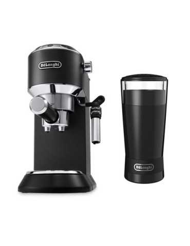 Cafetera Express EC685BK + Molinillo Delonghi KG200 Negro DE'LONGHI