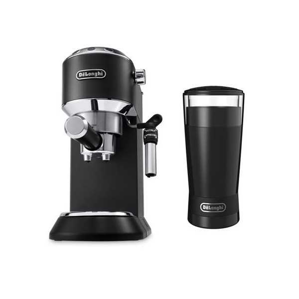 Cafetera Express EC685BK + Molinillo Delonghi KG200 Negro DE'LONGHI