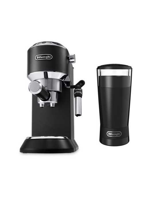 Cafetera Express EC685BK + Molinillo Delonghi KG200 Negro DE'LONGHI