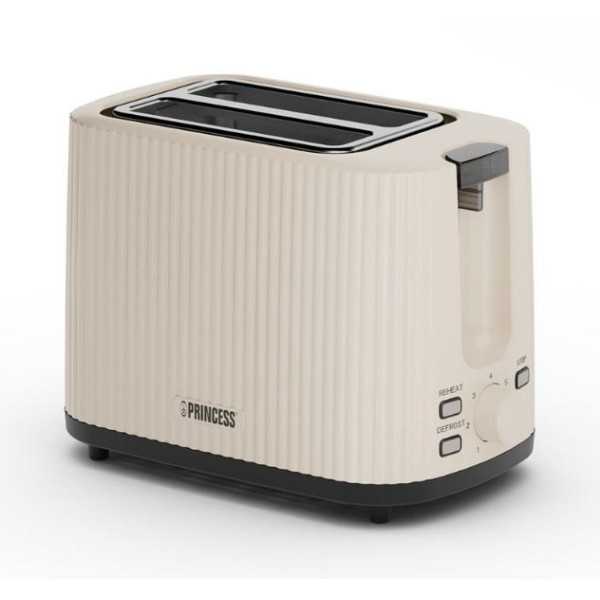 Tostador 142337 2 Ranuras 930W Wave Beige PRINCESS