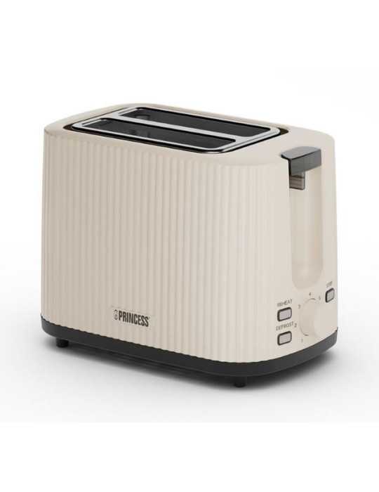 Tostador 142337 2 Ranuras 930W Wave Beige PRINCESS