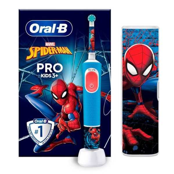 Cepillo Dental Vitality Pro Kids Spiderman+ Estuche de Viaje ORAL-B