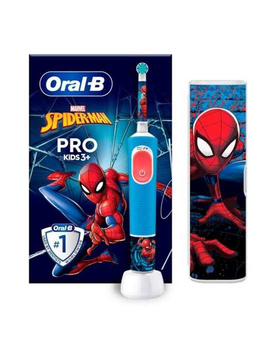 Cepillo Dental Vitality Pro Kids Spiderman+ Estuche de Viaje ORAL-B