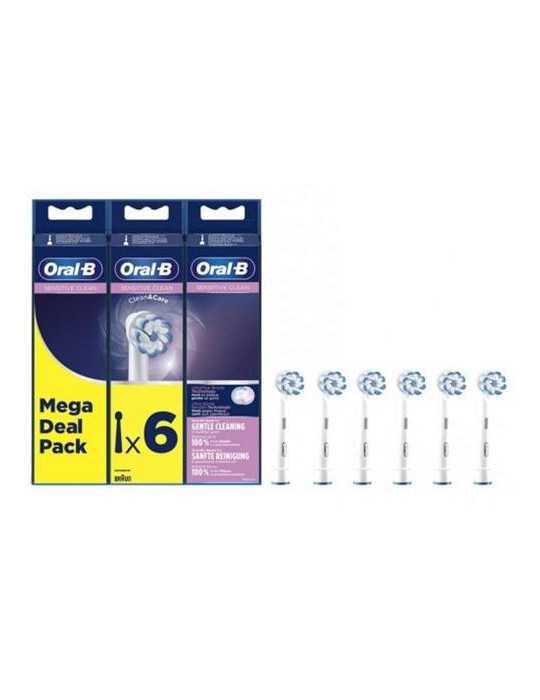 Recambio Cepillo Dental EB50BRX 6 FFS Sensitive Clean ORAL-B
