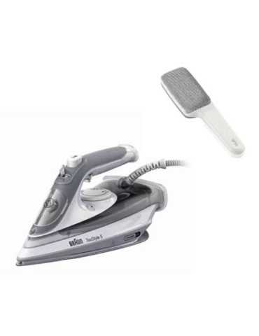 Plancha Vapor SI5078GY 2800W 300ML + Cepillo Textil BRAUN