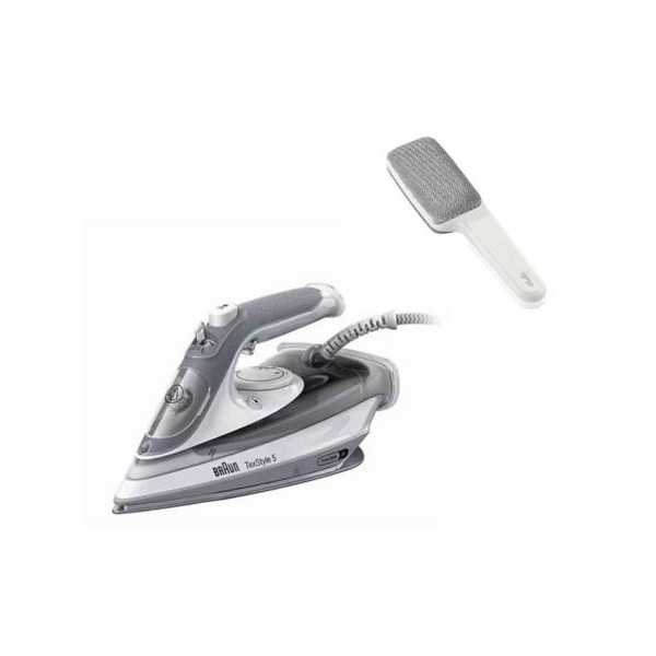 Plancha Vapor SI5078GY 2800W 300ML + Cepillo Textil BRAUN