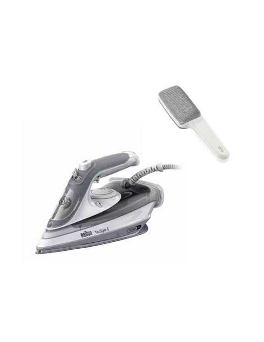 Plancha Vapor SI5078GY 2800W 300ML + Cepillo Textil BRAUN