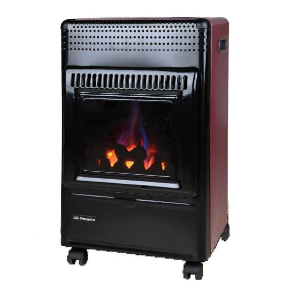 Estufa Gas HBF95 Llama Azul 3500W Imitacion Leña ORBEGOZO