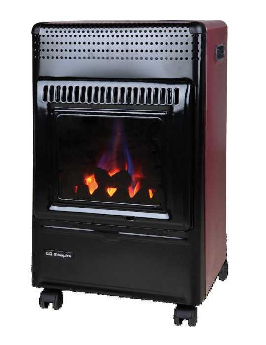 Estufa Gas HBF95 Llama Azul 3500W Imitacion Leña ORBEGOZO
