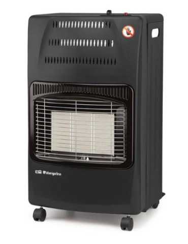 Estufa Gas HCE60 Cerámica 4200W a Negro Plegable ORBEGOZO