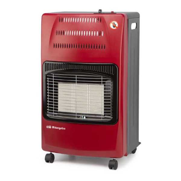 Estufa Gas HCE62 Cerámica 4200W a Roja/Gris Plegable ORBEGOZO