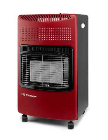 Estufa Gas HCE74 Cerámica 4200W Roja ORBEGOZO