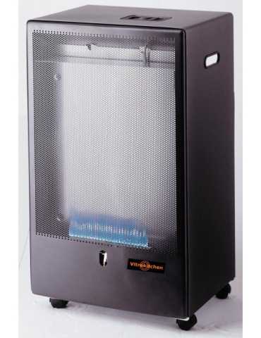 Estufa Gas Llama Azul BF4200W Negra VITROKITCHEN