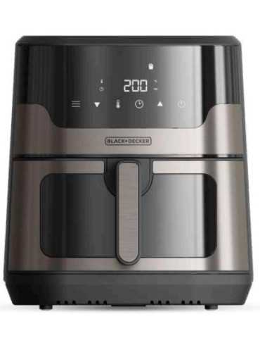 Freidora BXAF8001E 8L sin Aceite 1700W Dorado Negro BLACK+DECKER