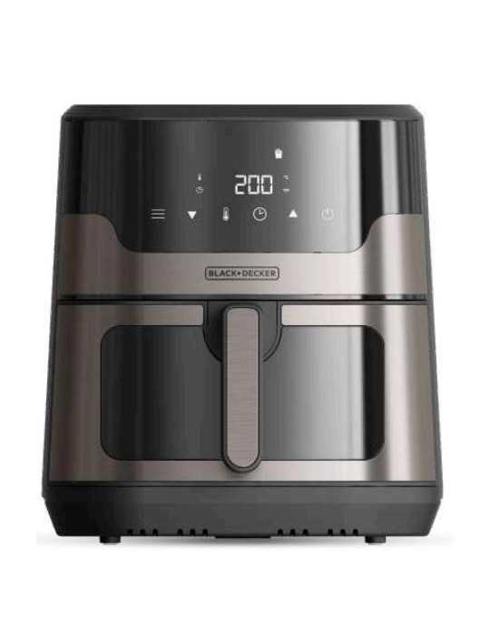 Freidora BXAF8001E 8L sin Aceite 1700W Dorado Negro BLACK+DECKER