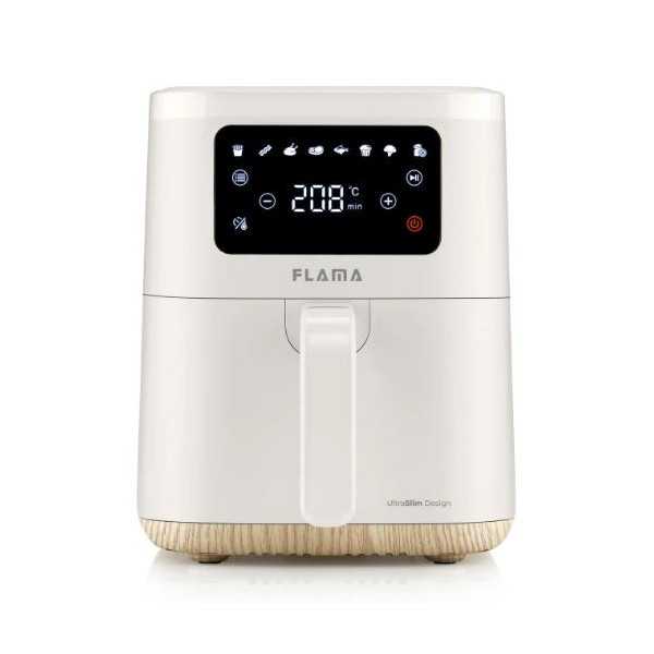 Freidora 651FL 6L 2000W sin Aceite Blanco Madera FLAMA