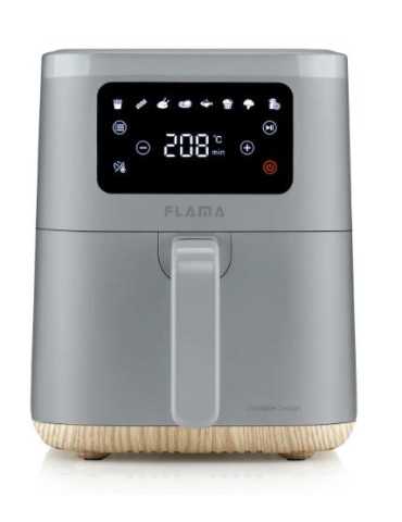 Freidora 652FL 6L 2000W sin Aceite Gris Madera FLAMA