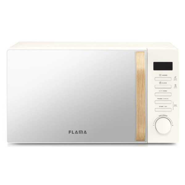 Microondas 1841FL 20L 700W Blanco Madera FLAMA