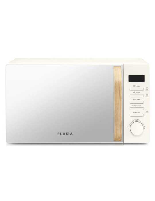 Microondas 1841FL 20L 700W Blanco Madera FLAMA