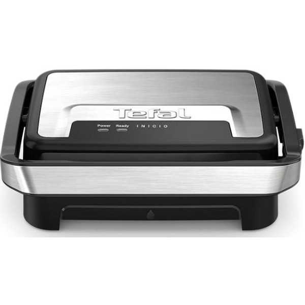 Grill GC270D10 Inicio Compact 1000W Negro Inox TEFAL