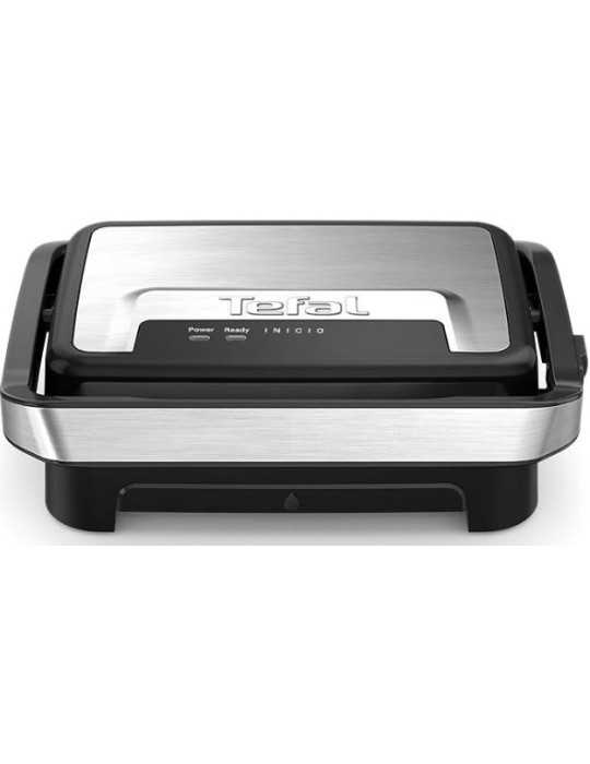 Grill GC270D10 Inicio Compact 1000W Negro Inox TEFAL