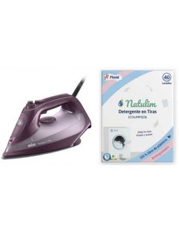 Plancha Vapor SI7181VI 3100W + Jabon Natulim BRAUN