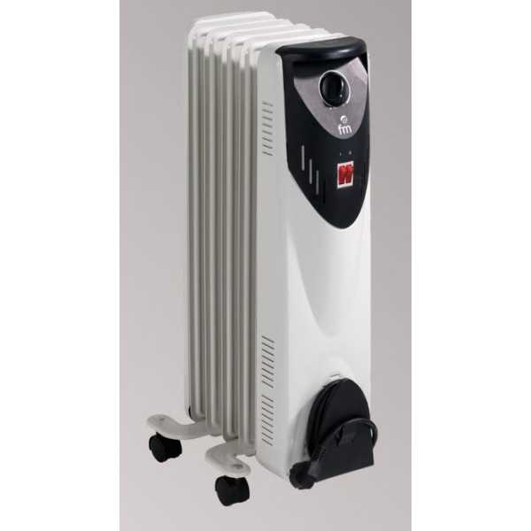Radiador Aceite RW10 5 Elementos 1000W Eléctrico FM