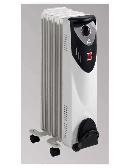 Radiador Aceite RW10 5 Elementos 1000W Eléctrico FM