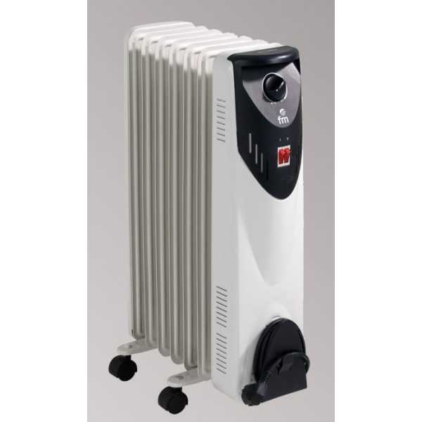 Radiador Aceite RW15 7 Elementos 1500W Eléctrico FM