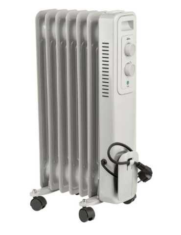 Radiador Aceite JCRA2307 7 Elementos 1500W Blanco JATA