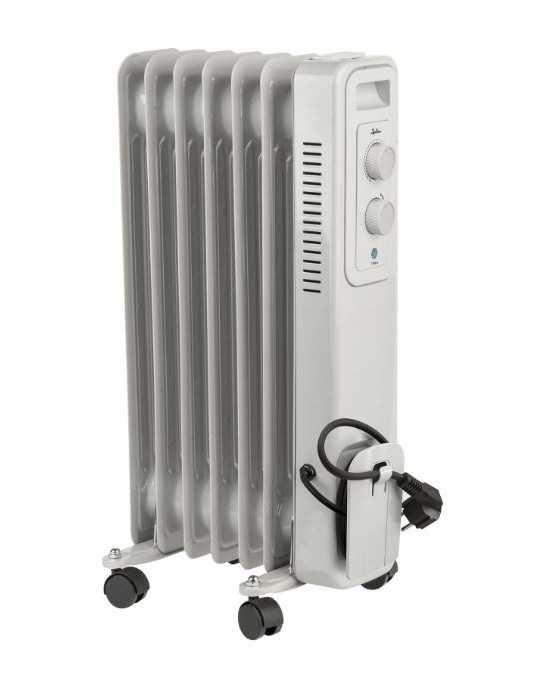 Radiador Aceite JCRA2307 7 Elementos 1500W Blanco JATA
