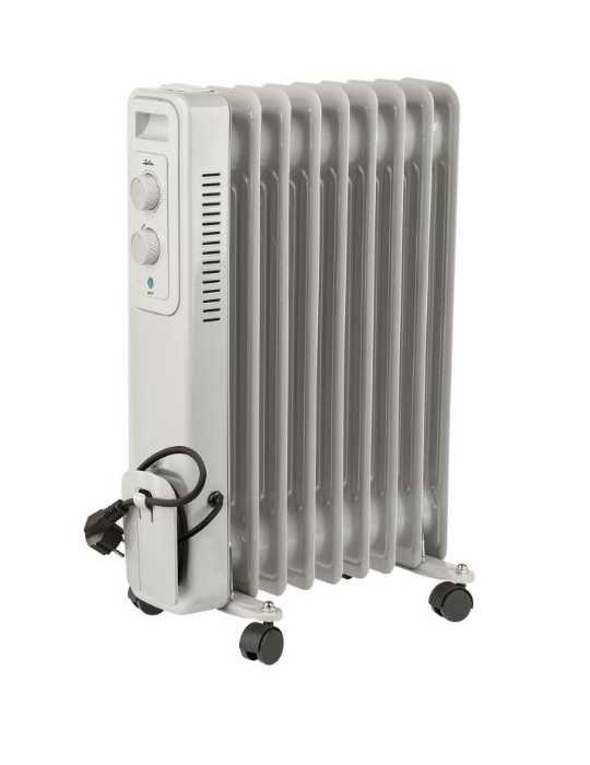 Radiador Aceite JCRA2309 9 Elementos 2000W Blanco JATA
