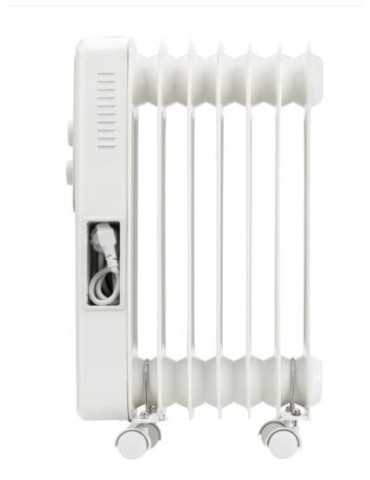 Radiador Aceite JCRA2507 1500W 7 Elementos Blanco JATA