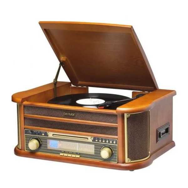 Giradiscos MCR-50MK3 Madera DENVER