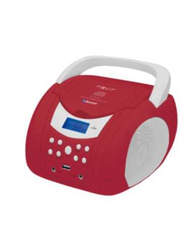 Radio CD NVR483UB Bluetooth Rojo Blanco NEVIR
