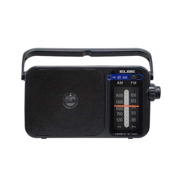 Radio Portátil RF942 Analógica Negro ELBE