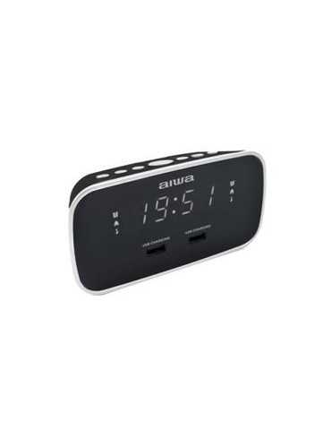 Radio Reloj CRU-19BK Despertador Negro AIWA