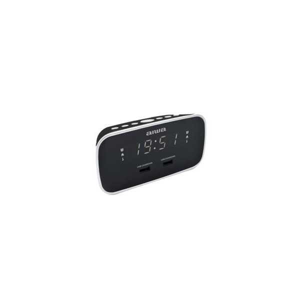 Radio Reloj CRU-19BK Despertador Negro AIWA