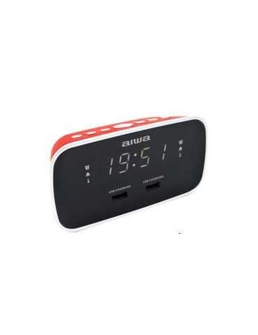Radio Reloj CRU-19RD Despertador Rojo AIWA