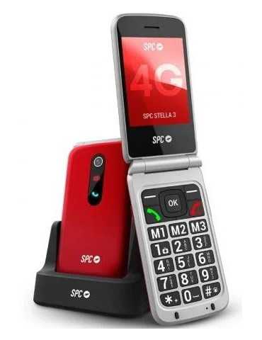 Teléfono Móvil Senior Stella 3 4G 2339R Rojo SPC