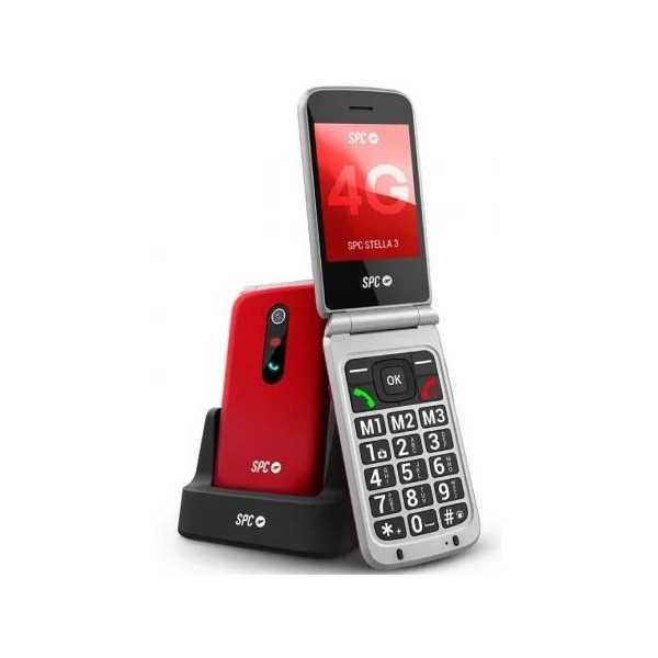 Teléfono Móvil Senior Stella 3 4G 2339R Rojo SPC