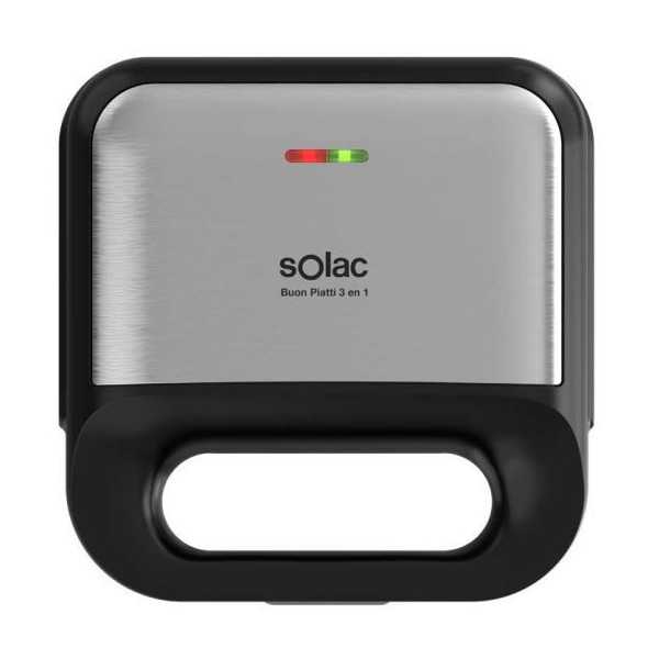 Sandwichera SD5060 Buon Piatti 3EN1 Inox SOLAC