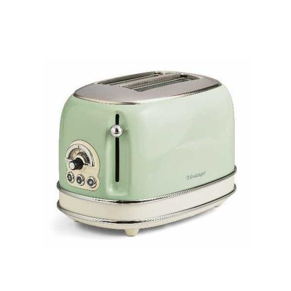 Tostador 155/14 2 Ranuras 810W Verde Vintage ARIETE