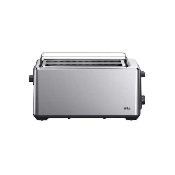 Tostador HT5220BK 1470W 2 Ranuras Inox&Black BRAUN