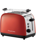 Tostador 26554-56 Colours Plus Rojo 2 Ranuras RUSSELL HOBBS