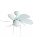 Ventilador Techo VT90B 80CM 50W Blanco . 6 Palas FM