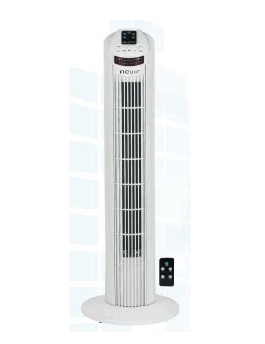 Ventilador Torre NVR-TR29RW 75CM 50W C/Mando NEVIR