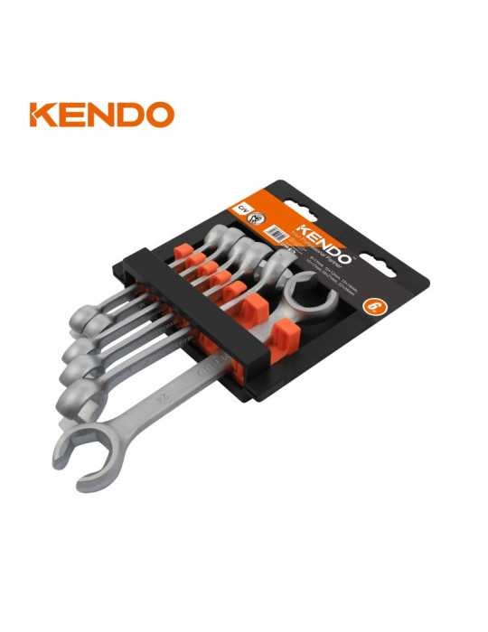 Juego Llaves Doble Boca para Racores Cr-V 6 Piezas 15340 KENDO