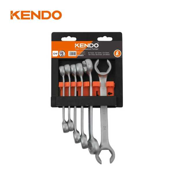 Juego Llaves Doble Boca para Racores Cr-V 6 Piezas 15340 KENDO