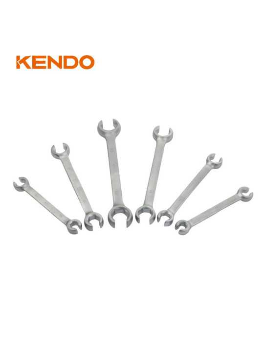 Juego Llaves Doble Boca para Racores Cr-V 6 Piezas 15340 KENDO